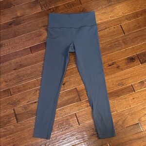 Athleta Elevation Rib Tight High-Rise Ribbed Leggings - Slate Blue